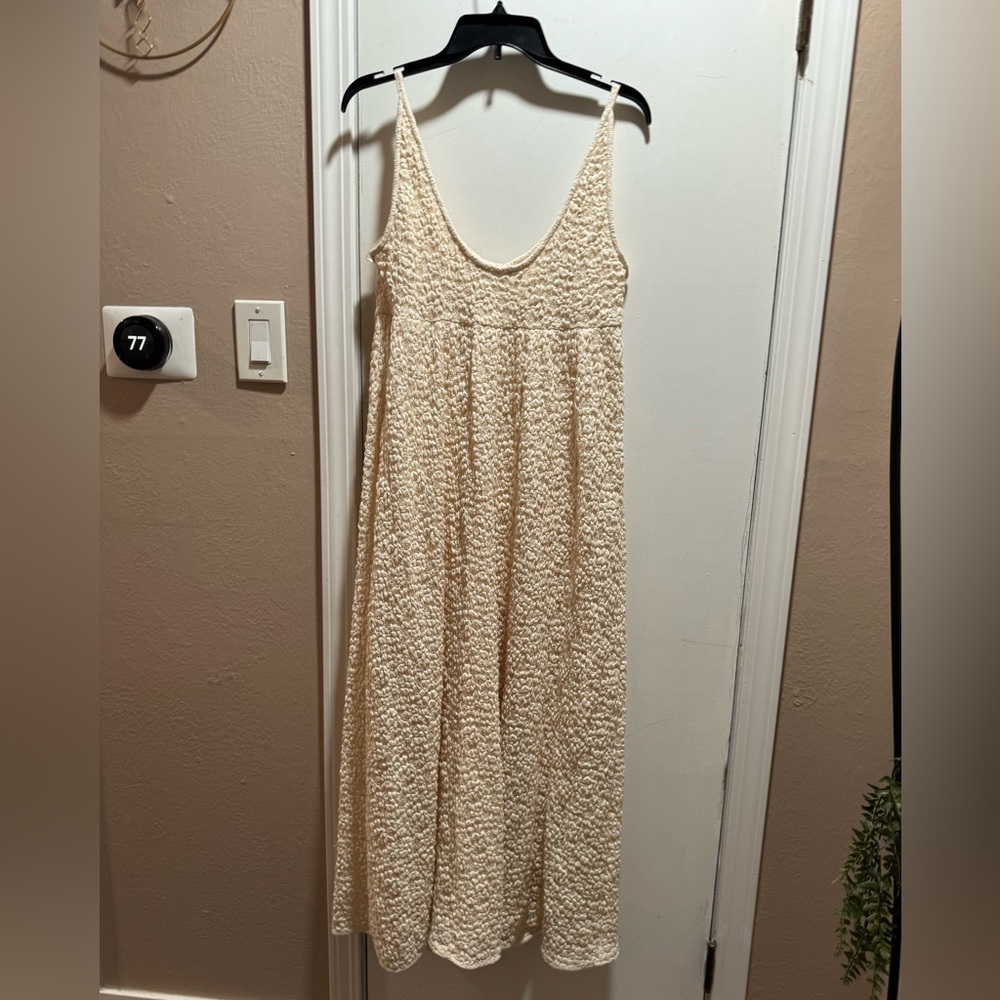 NWT Rebecca Taylor Lace Maxi Dress In Beige Size L - Picture 5 of 16